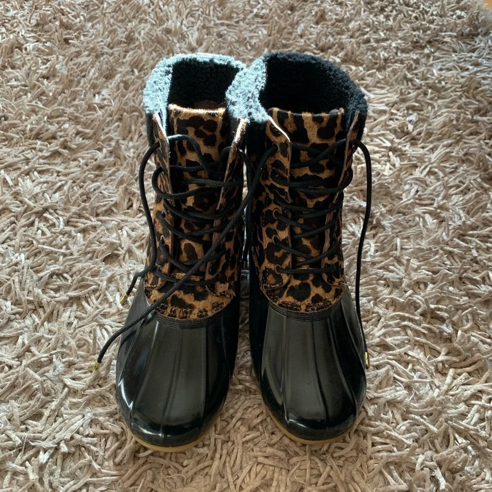 Sam Edelman cheetah Caldwell rain boots